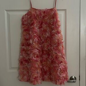 3D floral dress